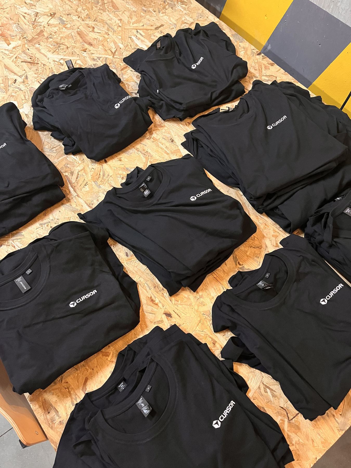 Cursor t-shirts prepared for the Skopje meetup